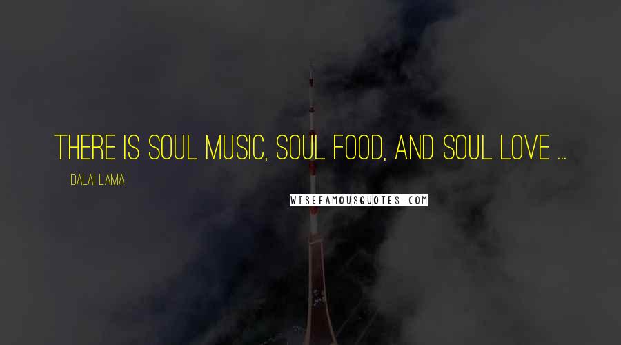 Dalai Lama Quotes: There is soul music, soul food, and soul love ...