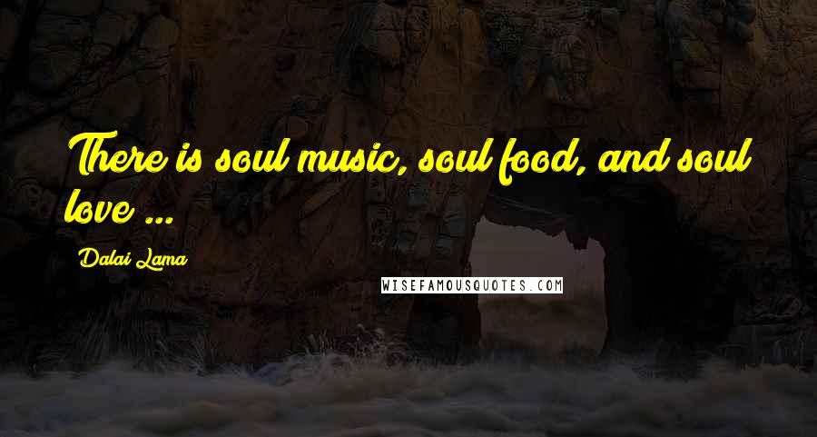 Dalai Lama Quotes: There is soul music, soul food, and soul love ...