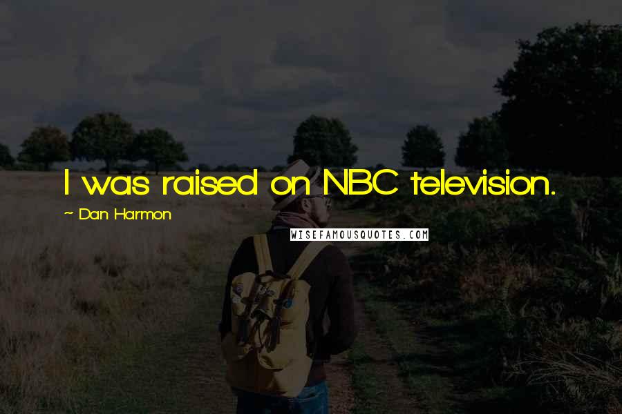 Dan Harmon Quotes: I was raised on NBC television.