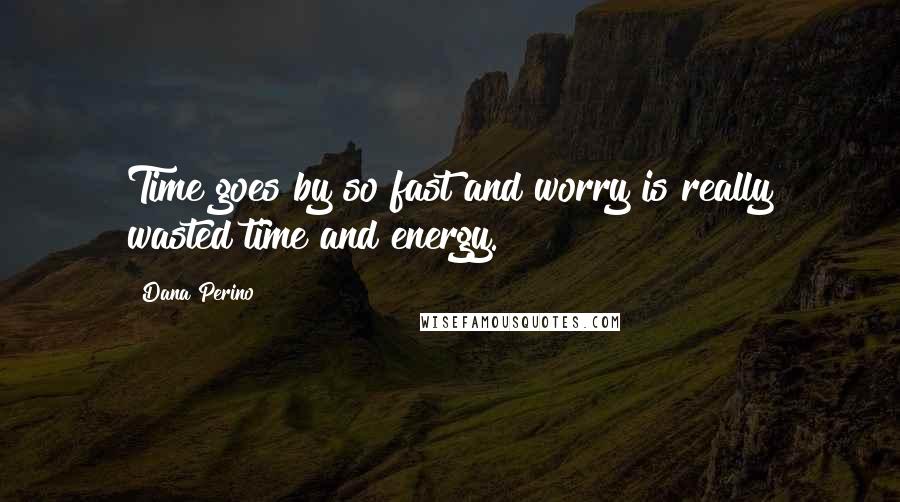 Dana Perino Quotes: Time goes by so fast and worry is really wasted time and energy.