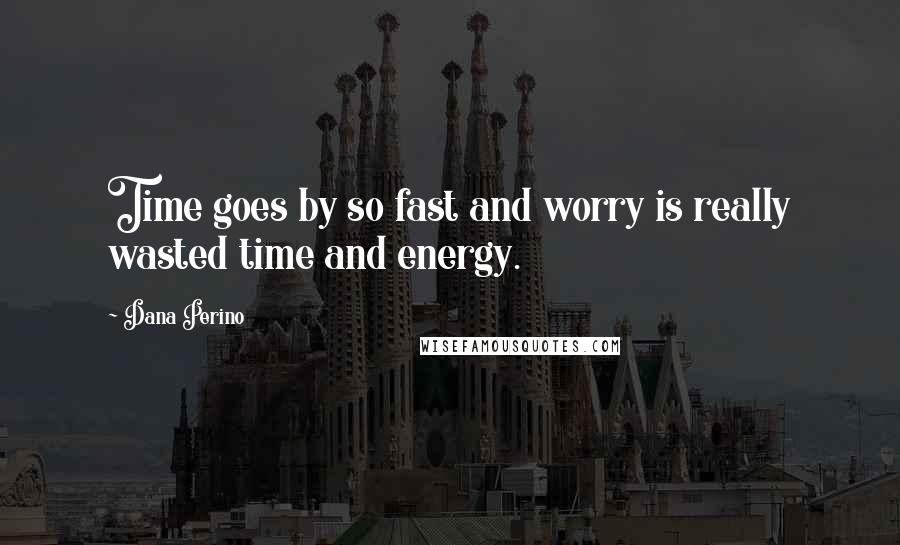 Dana Perino Quotes: Time goes by so fast and worry is really wasted time and energy.