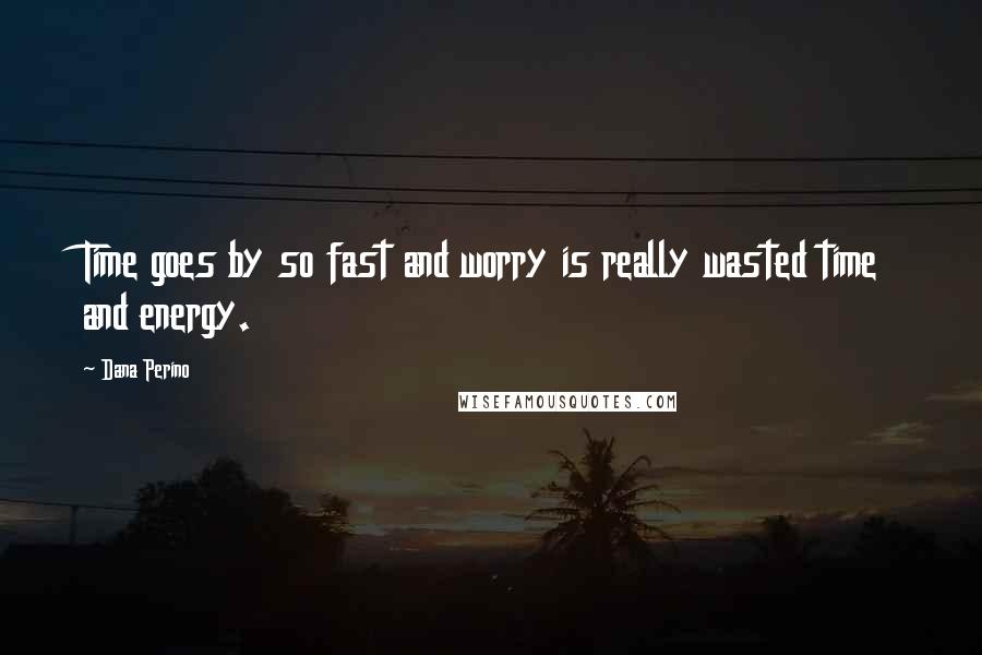 Dana Perino Quotes: Time goes by so fast and worry is really wasted time and energy.