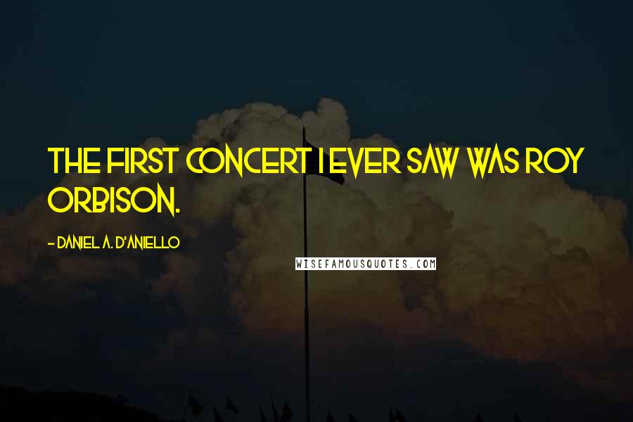 Daniel A. D'Aniello Quotes: The first concert I ever saw was Roy Orbison.