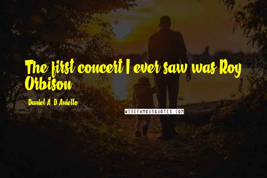 Daniel A. D'Aniello Quotes: The first concert I ever saw was Roy Orbison.