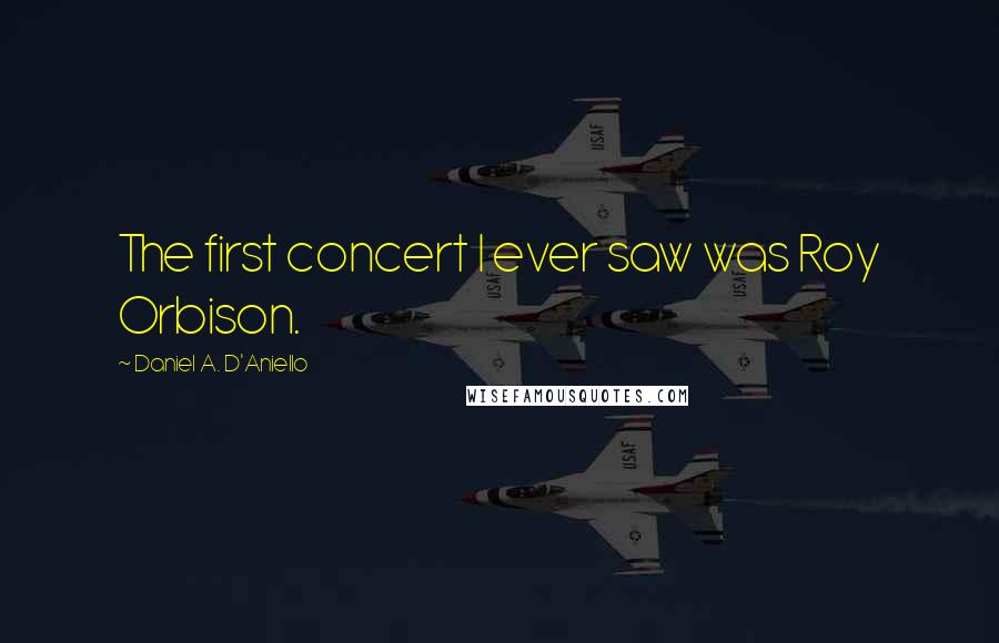 Daniel A. D'Aniello Quotes: The first concert I ever saw was Roy Orbison.