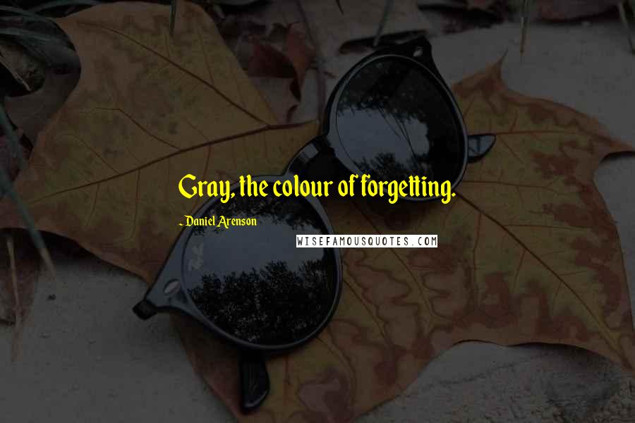 Daniel Arenson Quotes: Gray, the colour of forgetting.