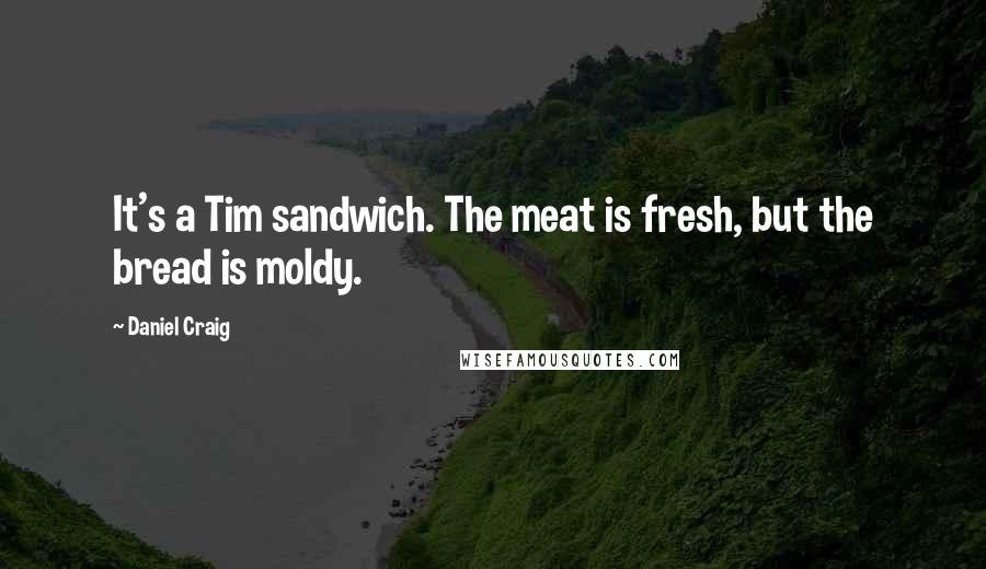 Daniel Craig Quotes: It's a Tim sandwich. The meat is fresh, but the bread is moldy.