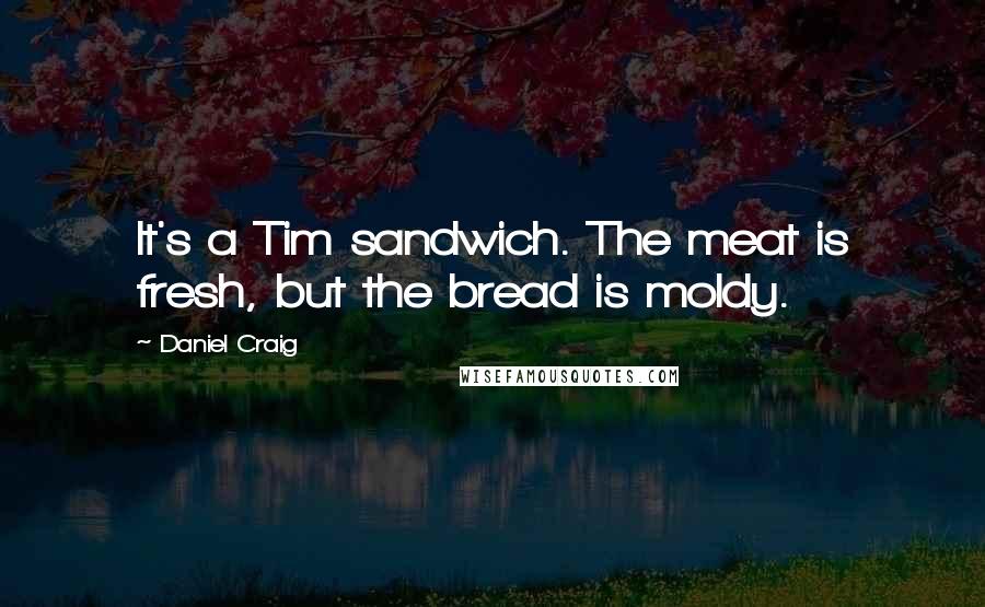 Daniel Craig Quotes: It's a Tim sandwich. The meat is fresh, but the bread is moldy.