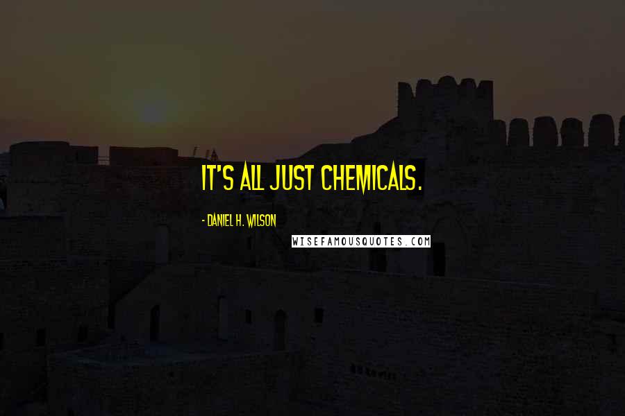 Daniel H. Wilson Quotes: It's all just chemicals.