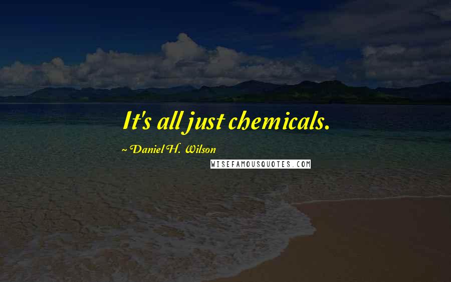 Daniel H. Wilson Quotes: It's all just chemicals.