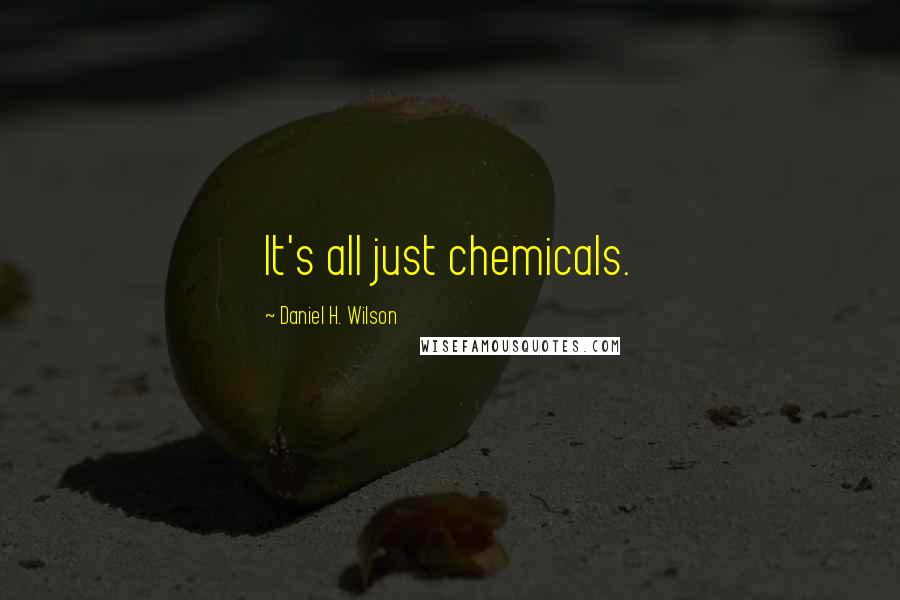 Daniel H. Wilson Quotes: It's all just chemicals.