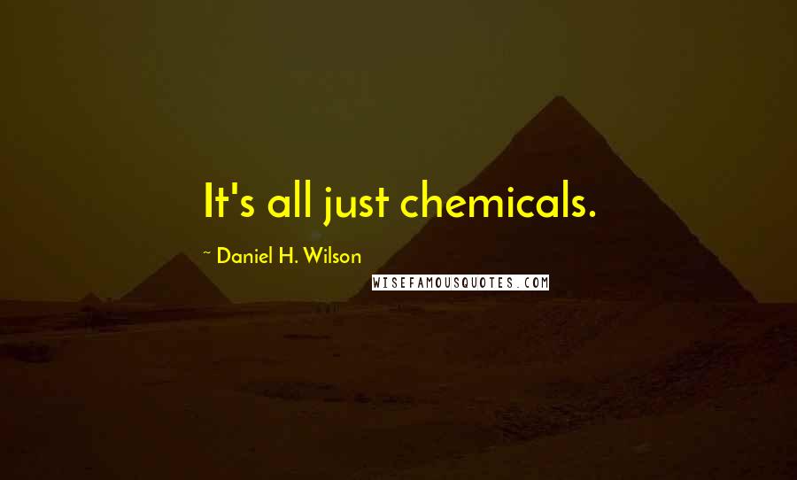 Daniel H. Wilson Quotes: It's all just chemicals.