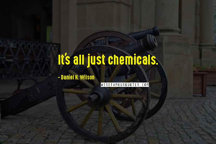 Daniel H. Wilson Quotes: It's all just chemicals.