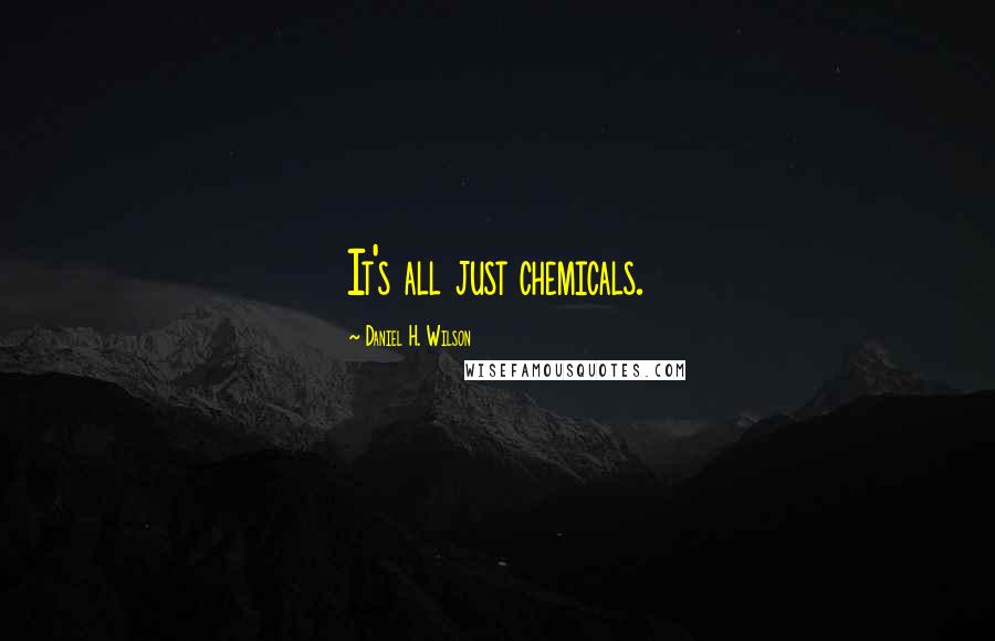 Daniel H. Wilson Quotes: It's all just chemicals.