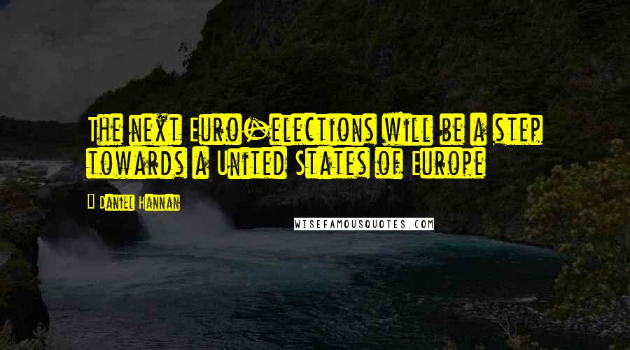 Daniel Hannan Quotes: The next Euro-elections will be a step towards a United States of Europe