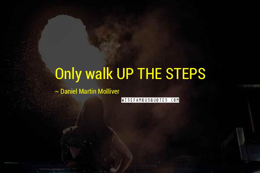 Daniel Martin Molliver Quotes: Only walk UP THE STEPS