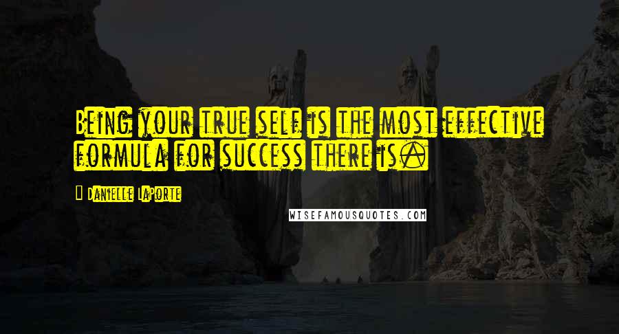 Danielle LaPorte Quotes: Being your true self is the most effective formula for success there is.