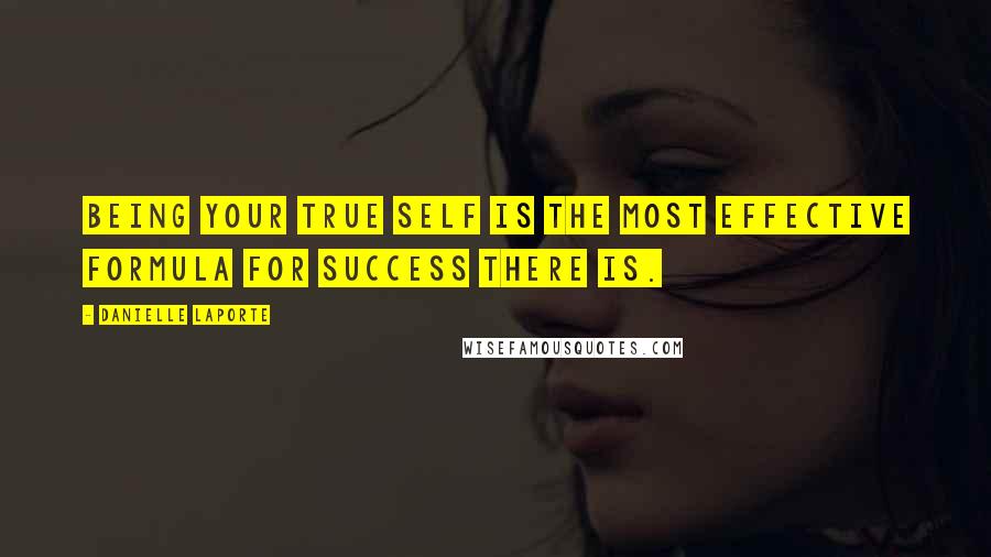 Danielle LaPorte Quotes: Being your true self is the most effective formula for success there is.
