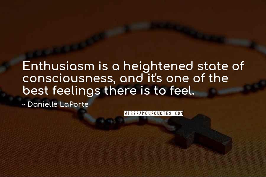 Danielle LaPorte Quotes: Enthusiasm is a heightened state of consciousness, and it's one of the best feelings there is to feel.