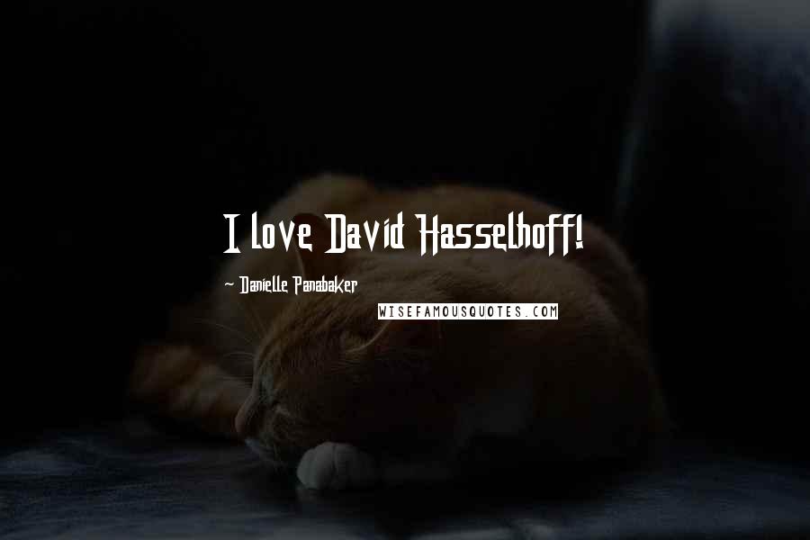 Danielle Panabaker Quotes: I love David Hasselhoff!