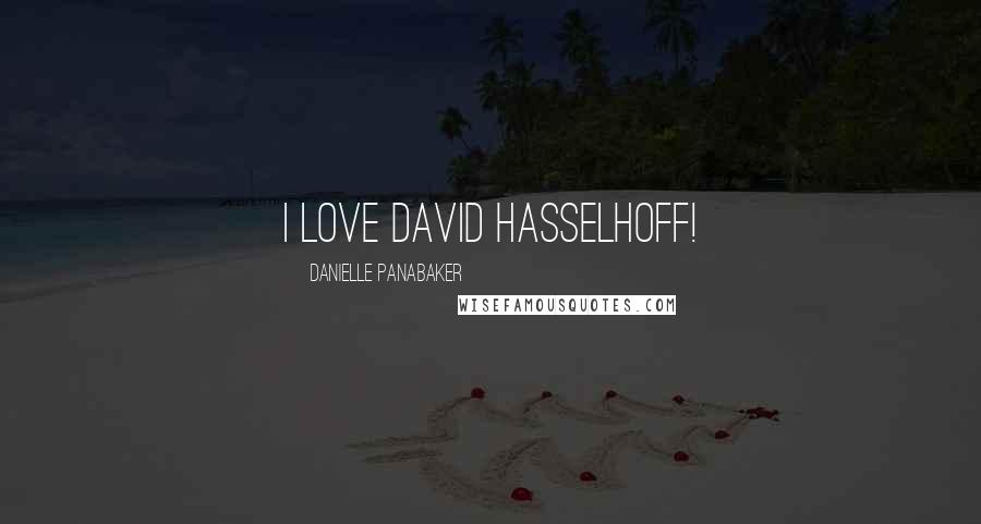 Danielle Panabaker Quotes: I love David Hasselhoff!