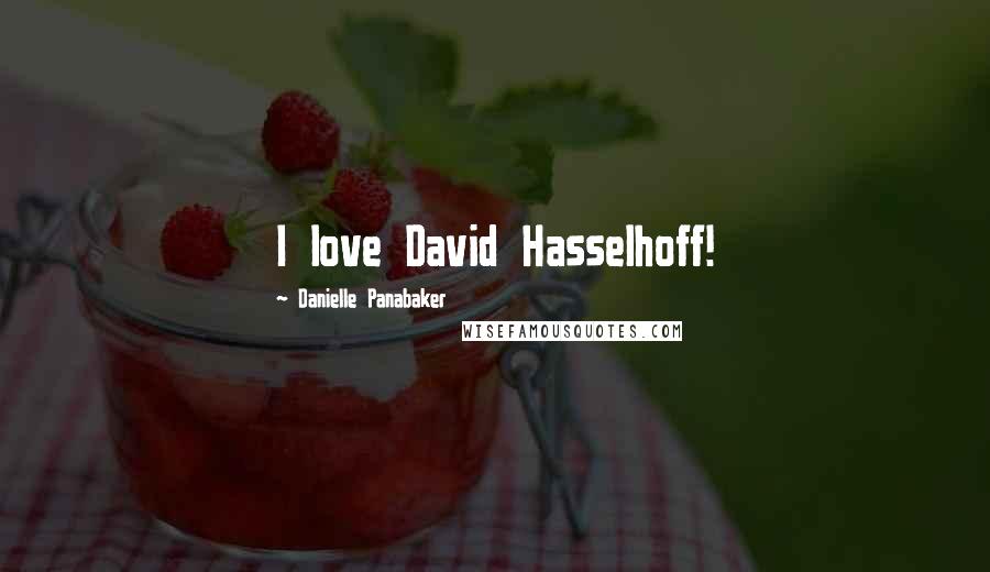 Danielle Panabaker Quotes: I love David Hasselhoff!