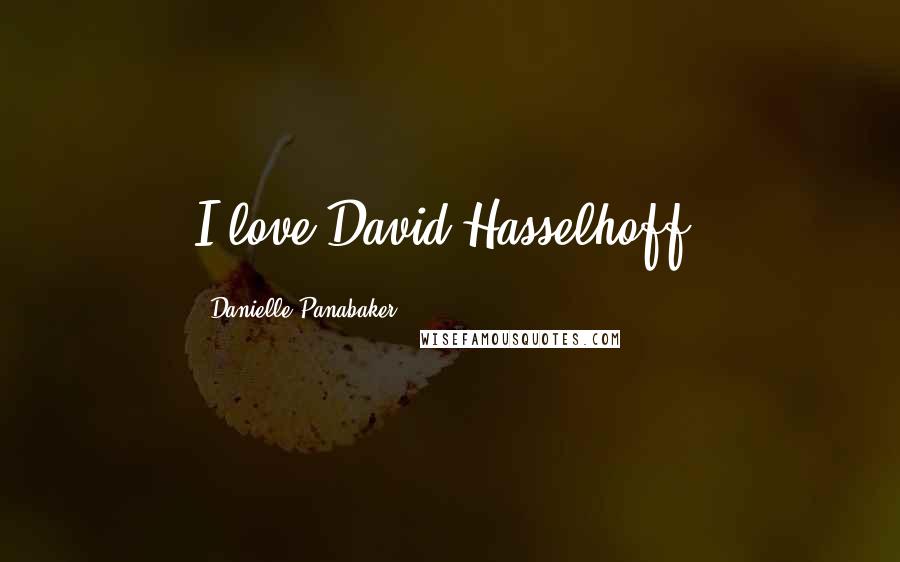 Danielle Panabaker Quotes: I love David Hasselhoff!