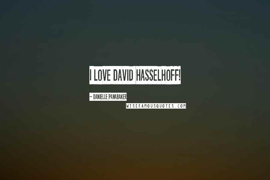 Danielle Panabaker Quotes: I love David Hasselhoff!