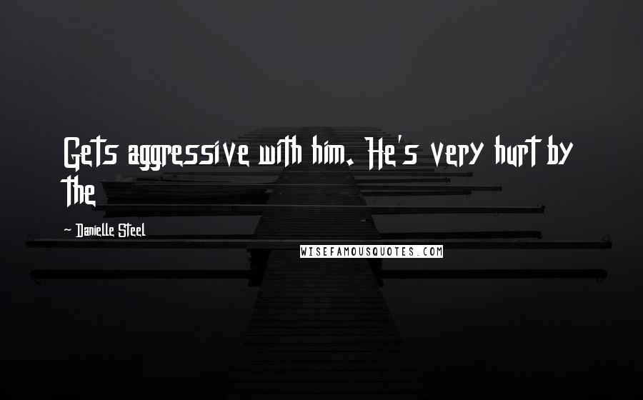 Danielle Steel Quotes: Gets aggressive with him. He's very hurt by the