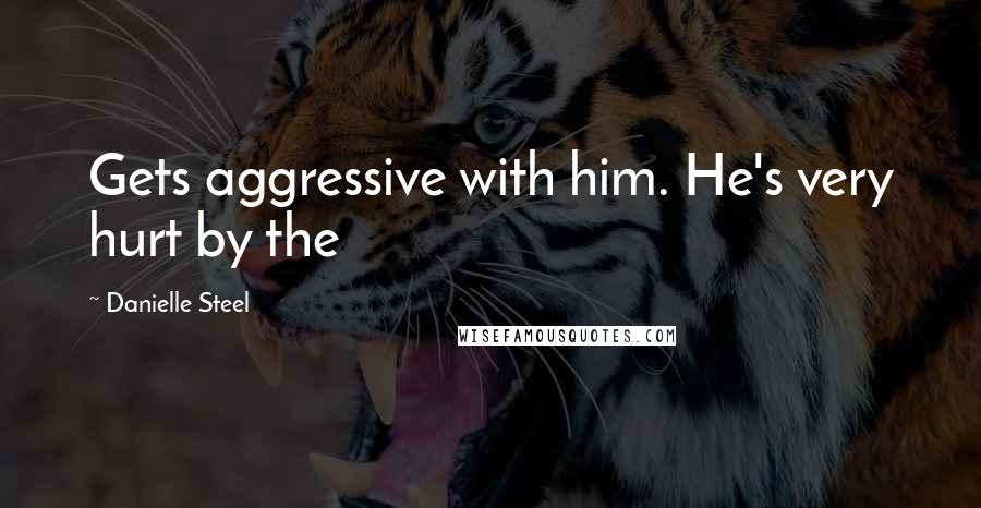 Danielle Steel Quotes: Gets aggressive with him. He's very hurt by the