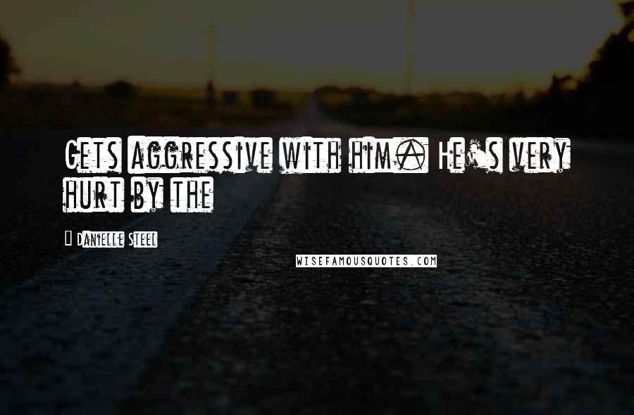 Danielle Steel Quotes: Gets aggressive with him. He's very hurt by the