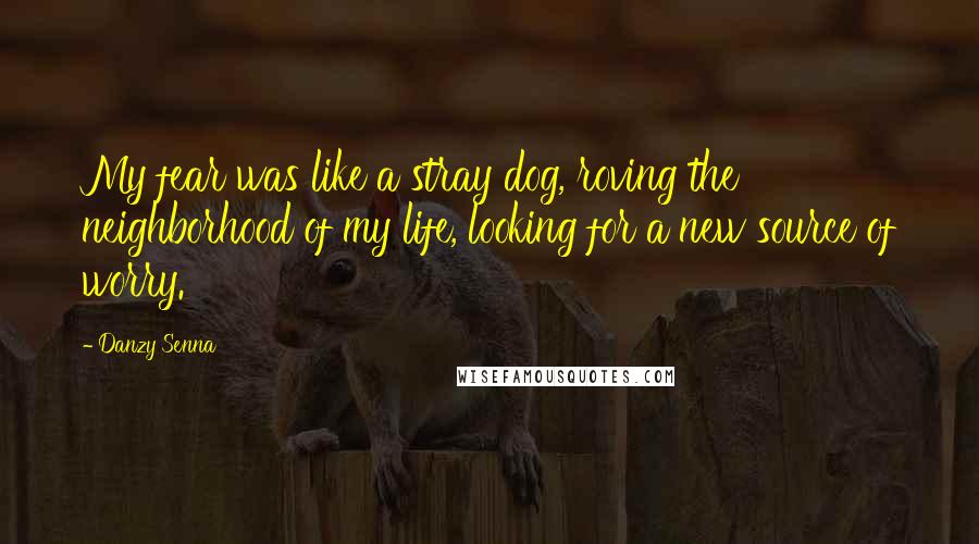 Danzy Senna Quotes: My fear was like a stray dog, roving the neighborhood of my life, looking for a new source of worry.