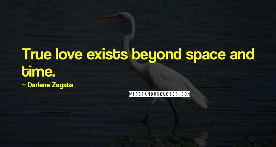 Darlene Zagata Quotes: True love exists beyond space and time.