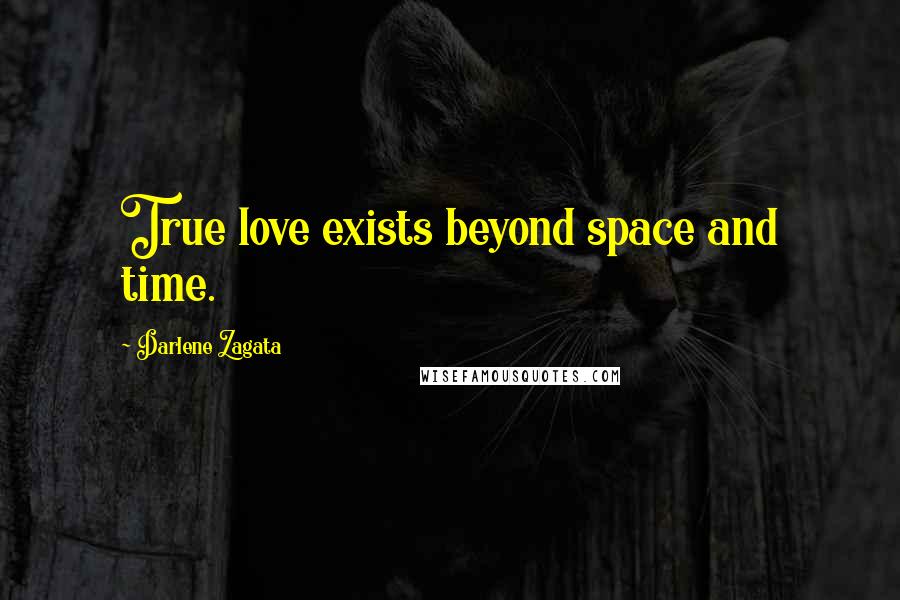 Darlene Zagata Quotes: True love exists beyond space and time.