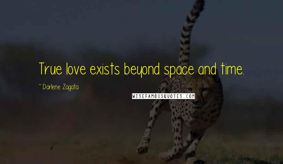 Darlene Zagata Quotes: True love exists beyond space and time.