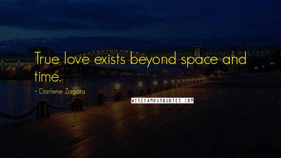 Darlene Zagata Quotes: True love exists beyond space and time.