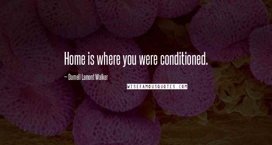 Darnell Lamont Walker Quotes: Home is where you were conditioned.