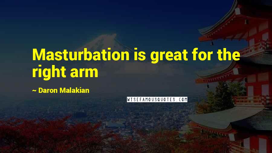 Daron Malakian Quotes: Masturbation is great for the right arm