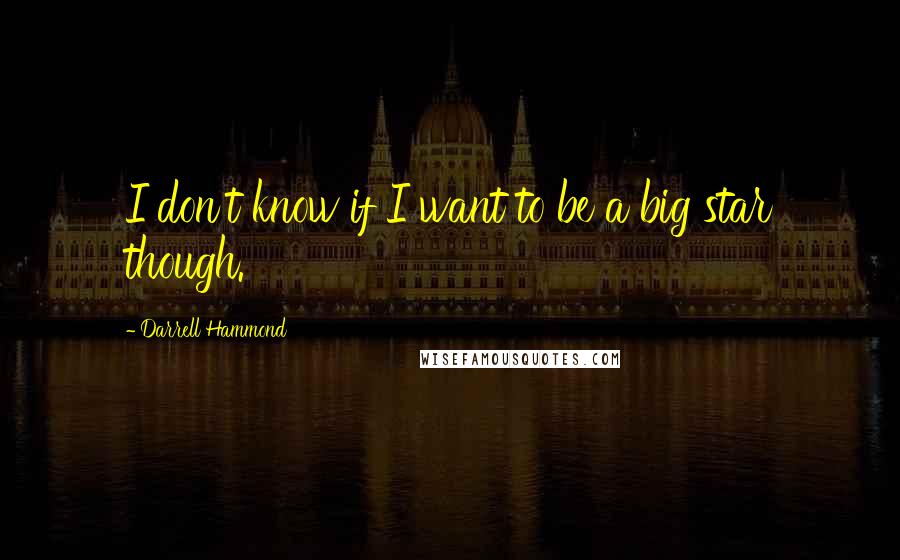 Darrell Hammond Quotes: I don't know if I want to be a big star though.