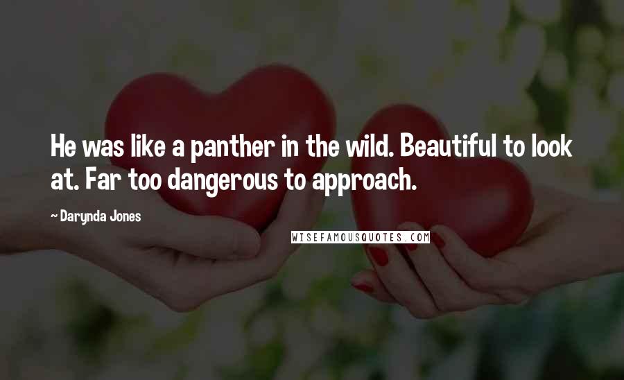 Darynda Jones Quotes: He was like a panther in the wild. Beautiful to look at. Far too dangerous to approach.