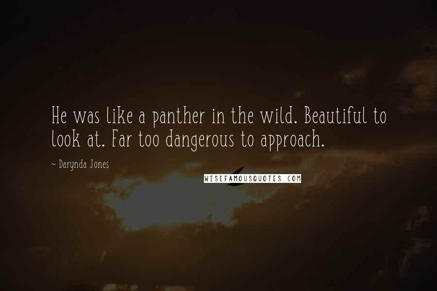 Darynda Jones Quotes: He was like a panther in the wild. Beautiful to look at. Far too dangerous to approach.