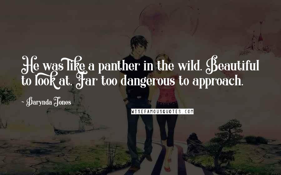 Darynda Jones Quotes: He was like a panther in the wild. Beautiful to look at. Far too dangerous to approach.