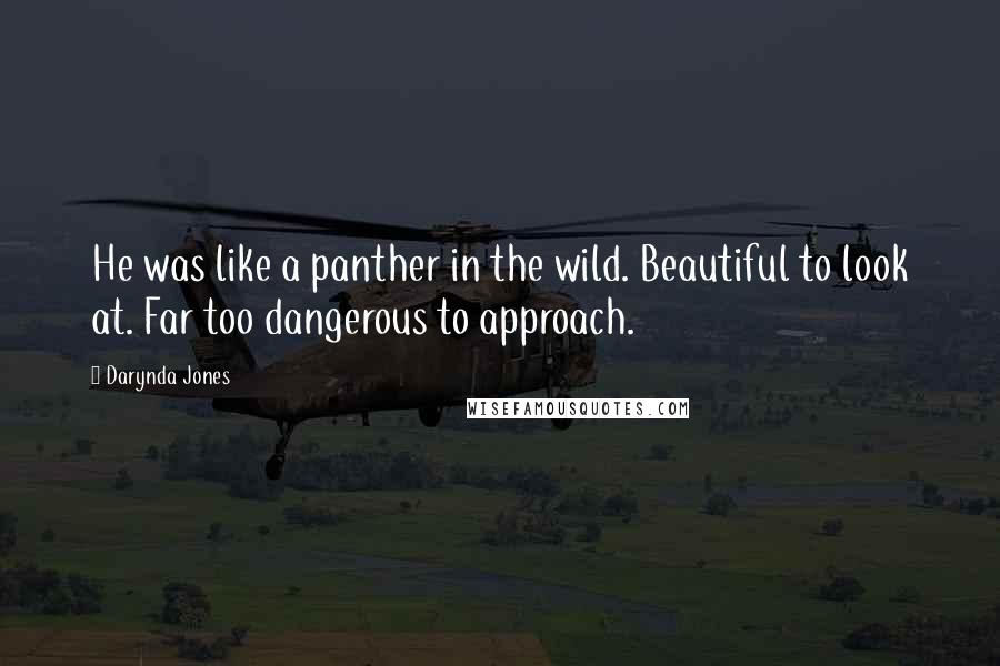 Darynda Jones Quotes: He was like a panther in the wild. Beautiful to look at. Far too dangerous to approach.