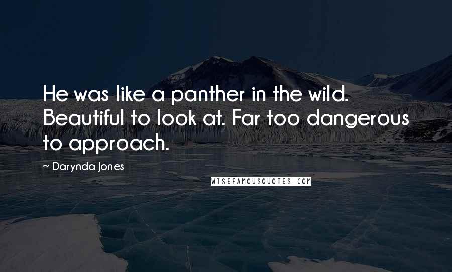Darynda Jones Quotes: He was like a panther in the wild. Beautiful to look at. Far too dangerous to approach.