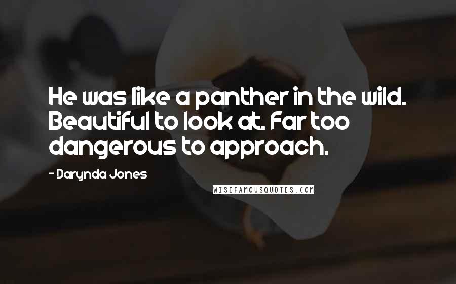 Darynda Jones Quotes: He was like a panther in the wild. Beautiful to look at. Far too dangerous to approach.