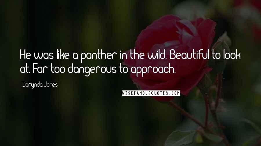 Darynda Jones Quotes: He was like a panther in the wild. Beautiful to look at. Far too dangerous to approach.