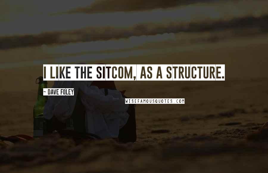 Dave Foley Quotes: I like the sitcom, as a structure.