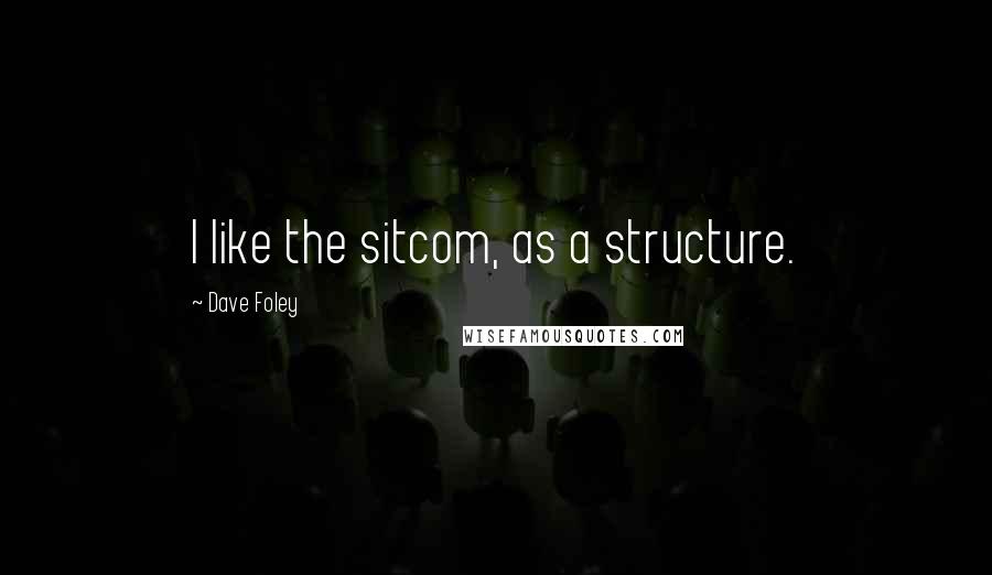 Dave Foley Quotes: I like the sitcom, as a structure.