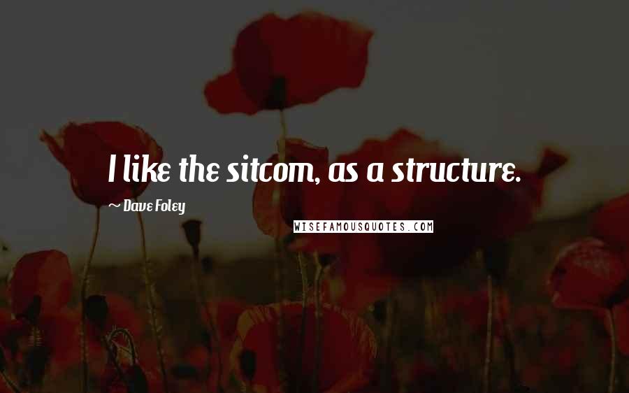 Dave Foley Quotes: I like the sitcom, as a structure.