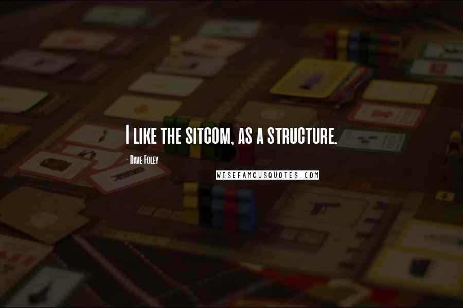 Dave Foley Quotes: I like the sitcom, as a structure.